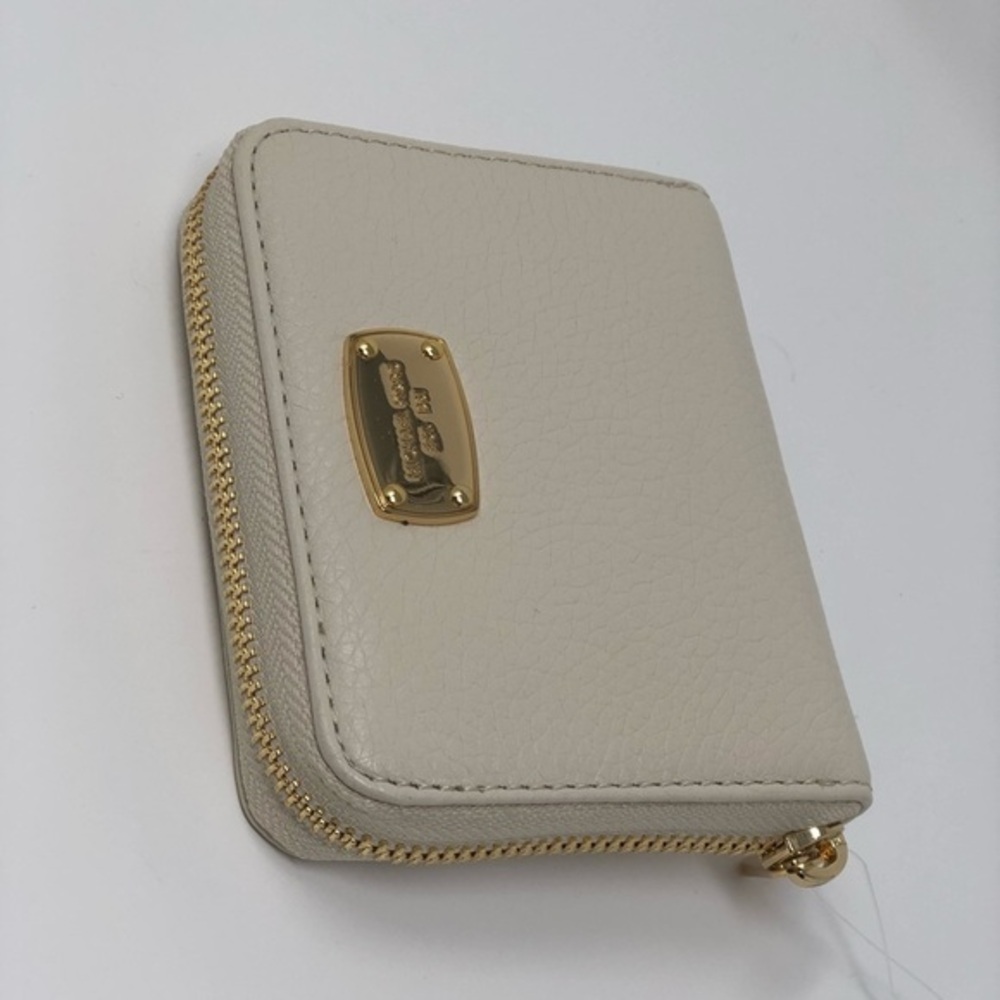 Michael kors small zipper wallet coin purse ECRU - Picture 2 of 8